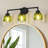 Glausen 3 - Light Black Wall Sconces Bathroom Vanity Lights With Tulip Green Glass Shade-208698090-208698091