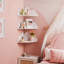 Étagères d'angle flottantes nuage - Ensemble de 3 étagères murales d'angle nuage pour chambre d'enfant, étagère flottante blanche pour décoration murale de chambre d'enfant, petite étagère d'exposition mignonne en forme de nuages ​​pour jouets, plantes et rangement.-689111017-693038683
