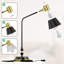 Lampe de bureau de style nordique 22 "H pour bureau à domicile - Lampe de table réglable en métal à angle réglable avec lampe de lecture réglable