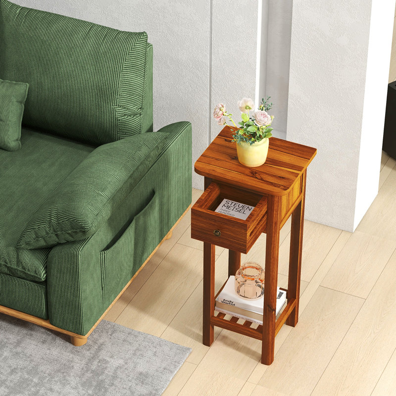 Darcey 14'' W Nightstand, Brown