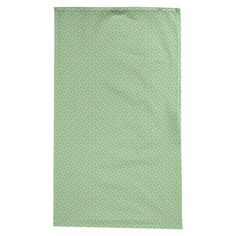 Nappe à motif géométrique 100% coton leffel, Vert / blanc