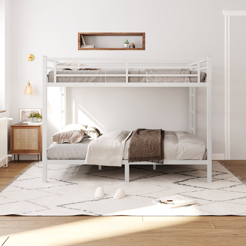 Lit superposé grand sur grand, Blanc