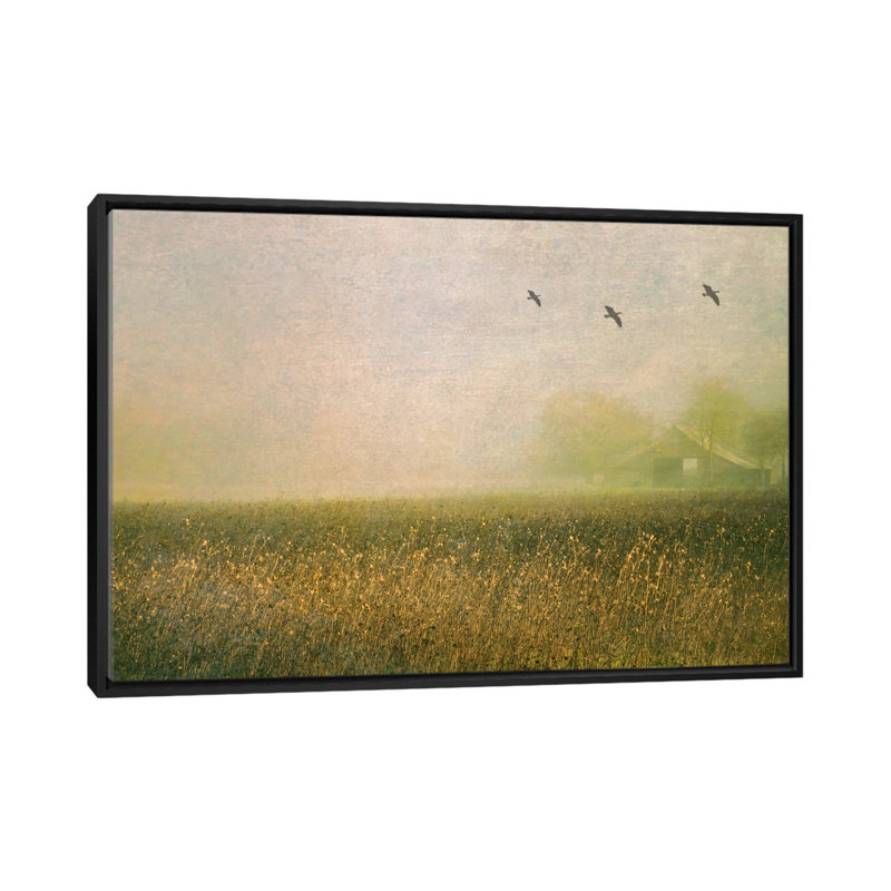 « brumey from fleuris », reproduction d’impression sur toile, H 18 po x l 26 po x P 1,5 po, Toile avec cadre noir