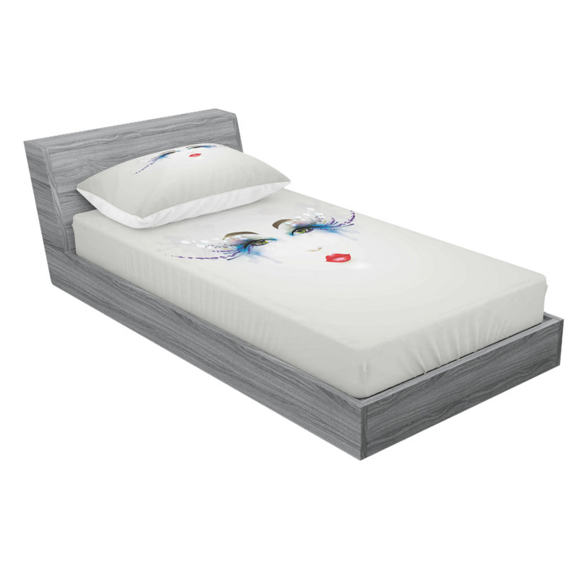 Microfiber Sheet Set, Twin Sheet Set with Fitted Sheet