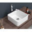 15X15 Inch White Ceramic Square Vessel Bathroom Sink