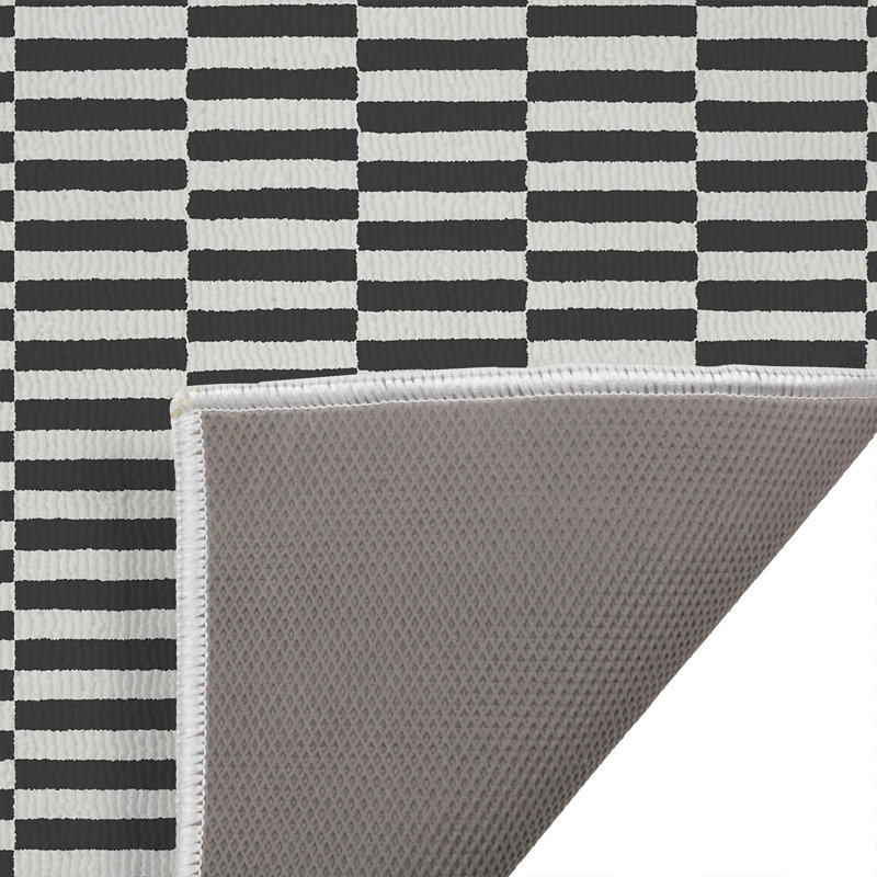 Paillasson Off Stripe, Ivoire, gris anthracite, 24" W x 17" L