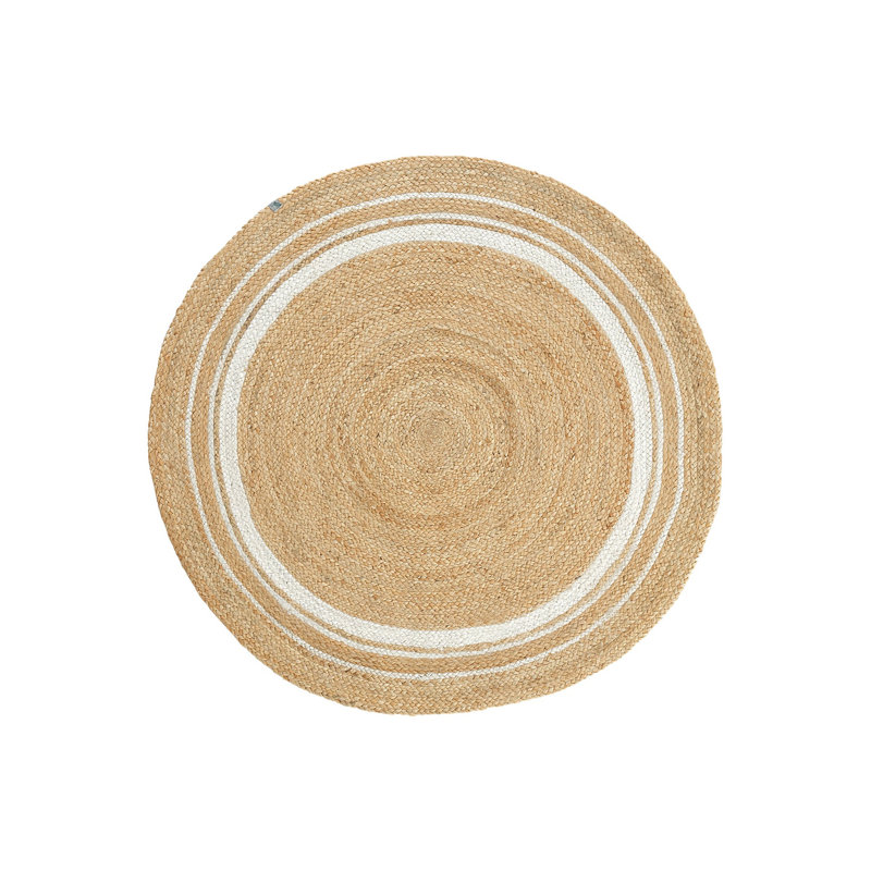 Round Jasmyn Geometric Hand Knotted Indoor / Outdoor Area Rug, Round 2'11"