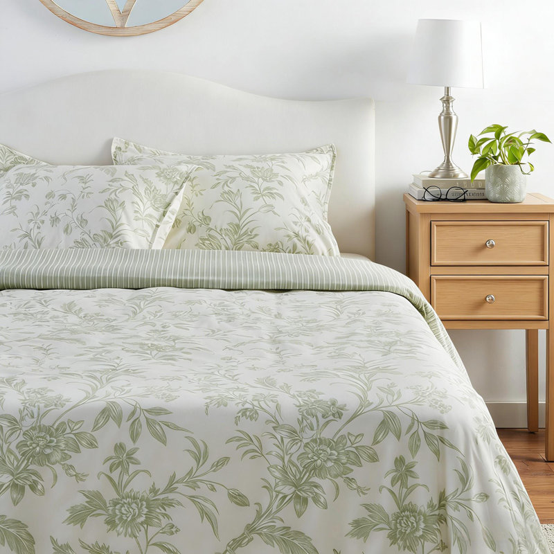 Ensemble d'édredon floral grand, 3 pièces