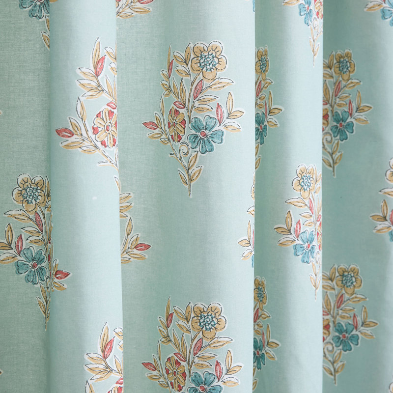 Londyn Cotton Blend Semi Sheer Curtain Pair