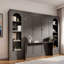 Lit escamotable avec tablettes, tiroirs, bureau et DEL Murphy