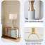 Lampe de table en métal avec abat-jour blanc