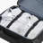 24-Inch Softside Expandable Luggage with Spinner Wheels Checked Suitcase Black