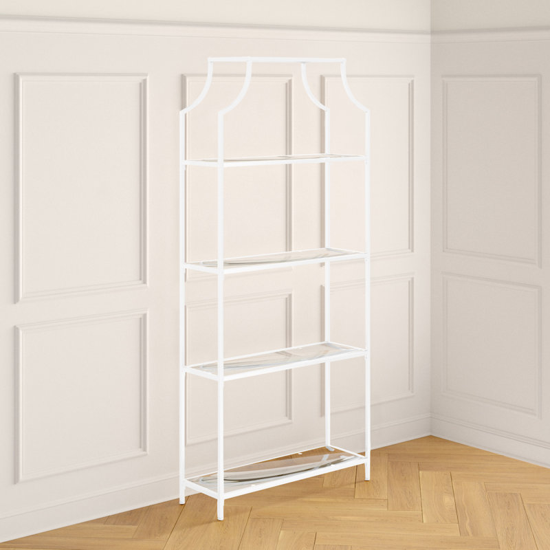 Castaic Etagere Bookcase, White