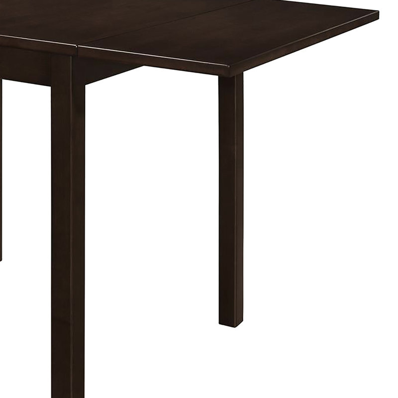 Table cappuccino asiatique en bois franc et placage pour les petites salles à manger