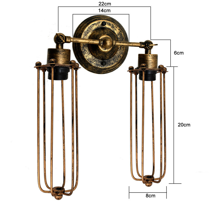 Oquawka Armed Sconce, Brushed Copper