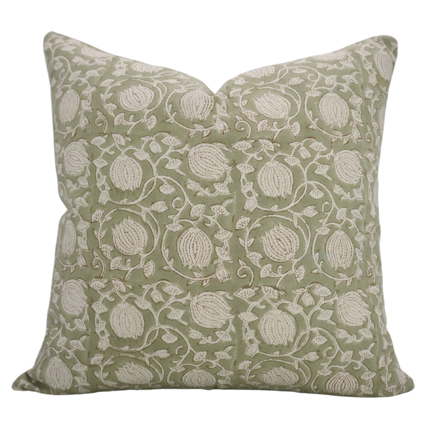 Fabdivine Cotton Decorative Block Print Pillow Cover - Pillow Covers - 18\, image size:1500x1500