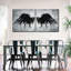 «Black Fallen Angel Wings», reproduction sur toile-315325405