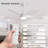  52" Modern Smart Ceiling Fan With Light, 6-speed Quiet Dc Motor And 3-color Led，remote Control With Timer，white-144646886-144646885
