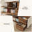 78.7" L-Shaped Executive Desk With 55" File Cabinet