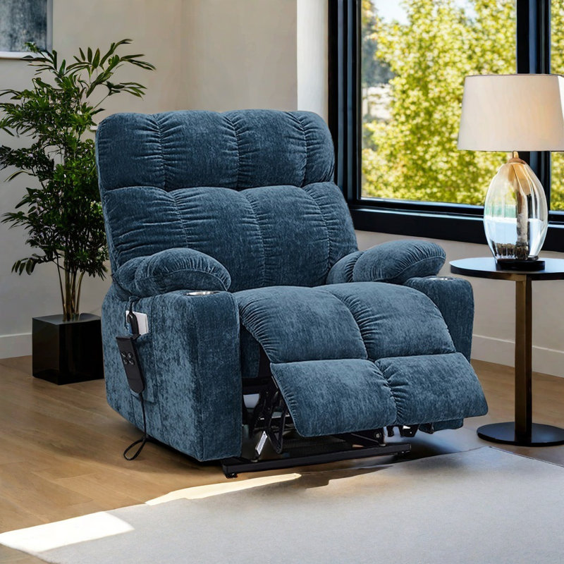 Electric Power Lift Recliner Chair, Blue