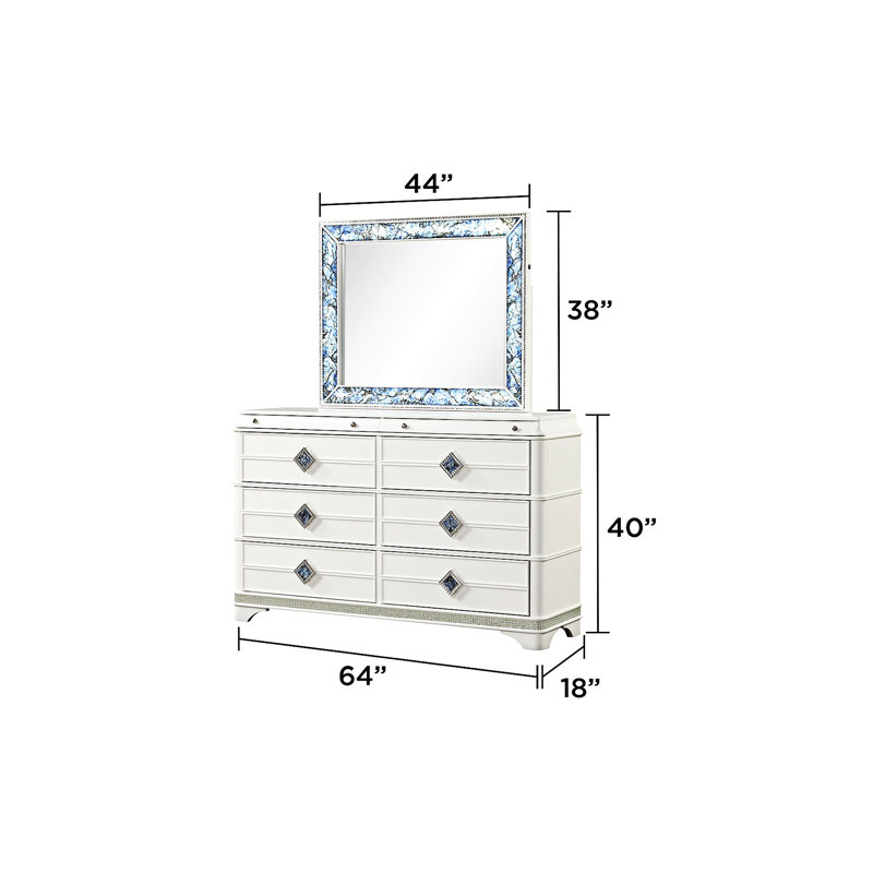 Miroir moderne (INCLUT SEULEMENT LE MIROIR)