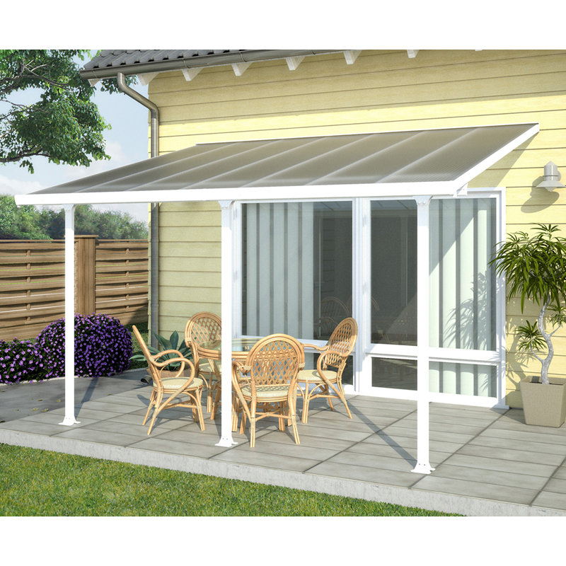 Palram Feria Patio Awning, 210 cm H x 728.98 cm W x 295 cm D, White
