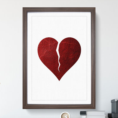 Broken Heart - Picture Frame Graphic Art