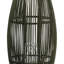 Grande lanterne Prish, insert en verre, cadre en bambou vert 33 po, corde de chanvre
