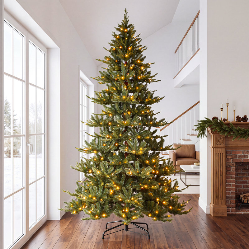 Arbre de Noël artificiel blanc chaud 650 lumières à DEL PreLit 9 pi