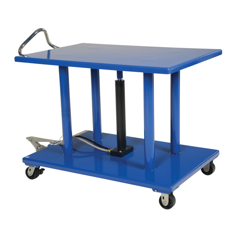Table de poteau hydraulique, H 41,07 po x l 32 po x P 64,69 po