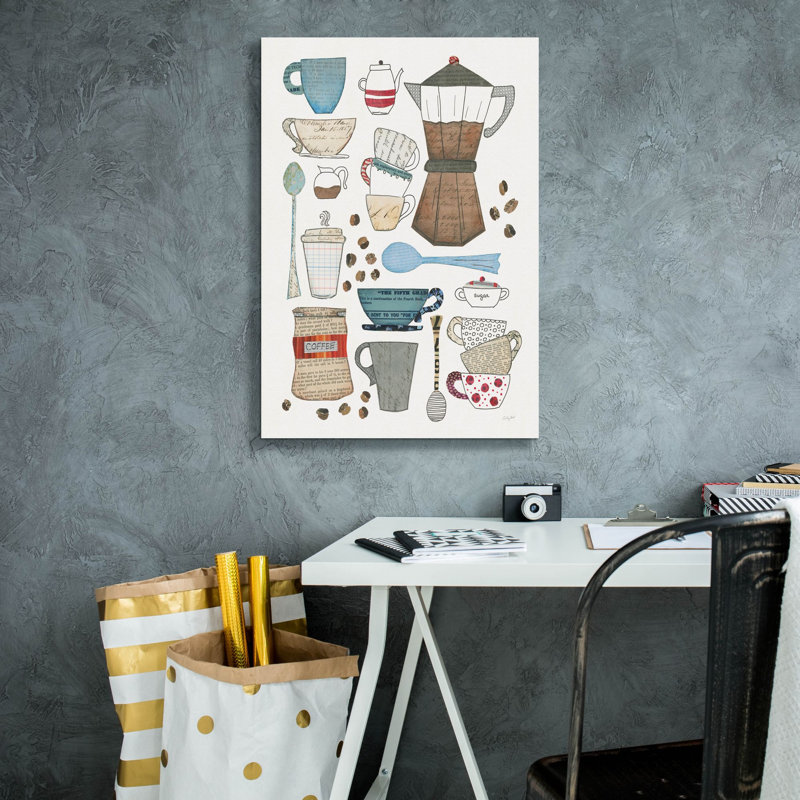 Impression de tableau Carley Coffee I V2 sur toile par Courtney Prahl, H 26 po x l 18 po x P 0,75 po