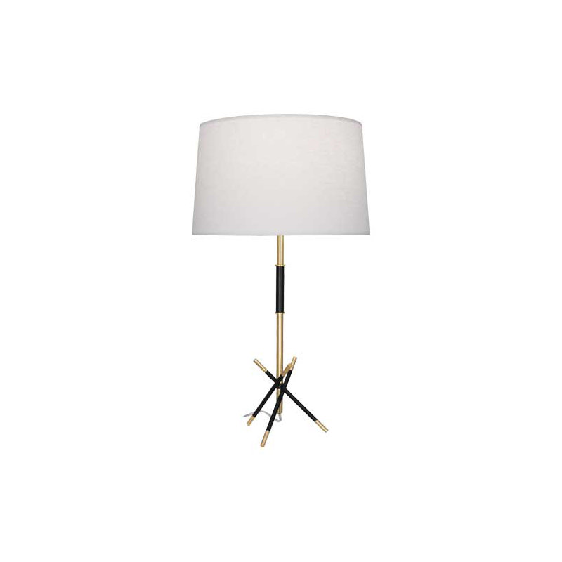 Thatcher Table Lamp, Modern Brass Accents