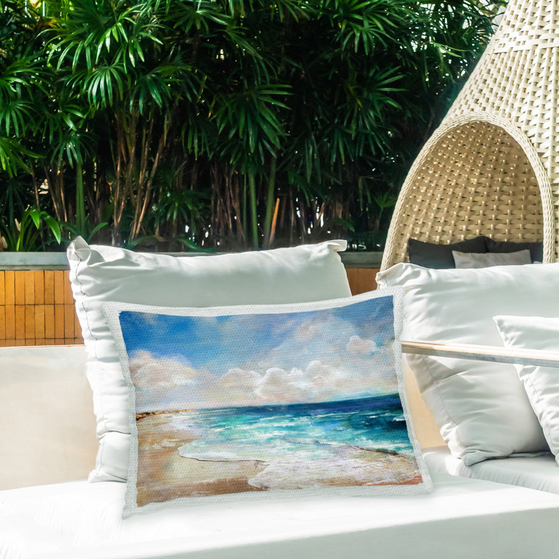 Polyester Throw Rectangular Indoor/Outdoor Pillow Cover & Insert by Carson Lyons
