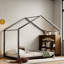 Metal House Bed With Shelves And Lights-1108328264-1108328268