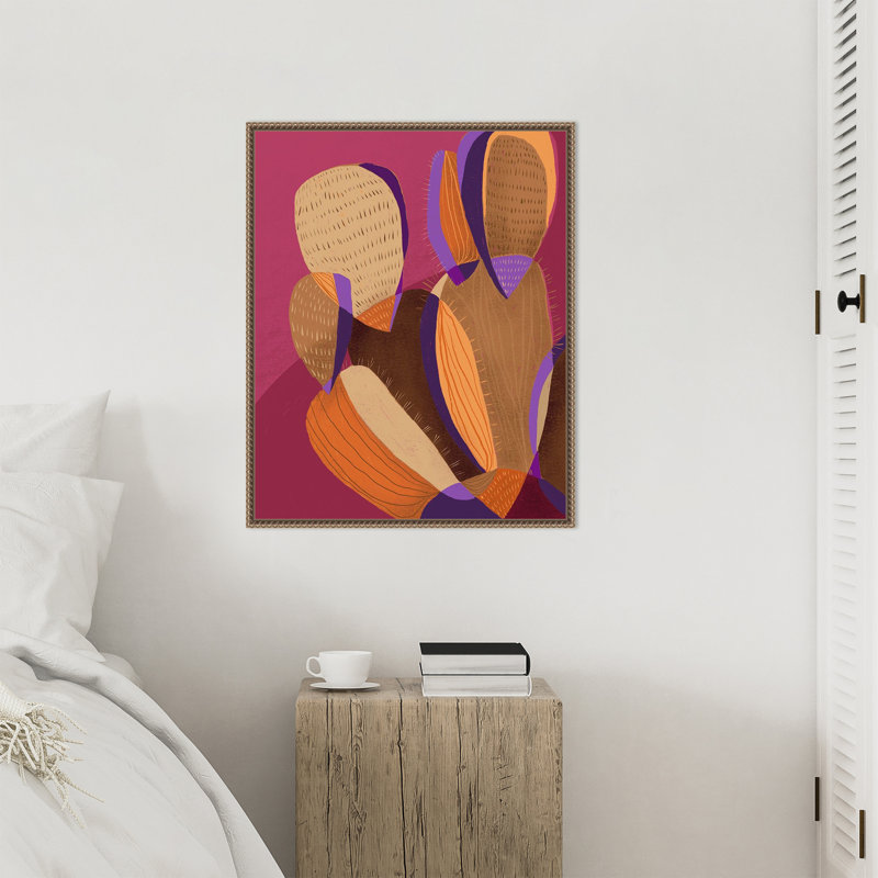 «Cactus» par Gabriela Avila, reproduction d'art sur toile encadrée, H 28 po x l 23 po