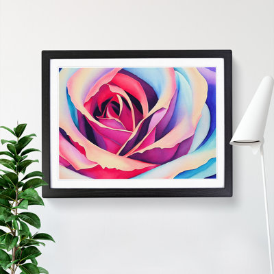XH1022-9214X Tremendous Rose Flower - Single Picture Frame Painting