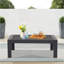 Table basse d'extérieur 43 "en aluminium toutes saisons, rectangle gris moderne d'extérieur | Idée cadeau-3638235-257391187