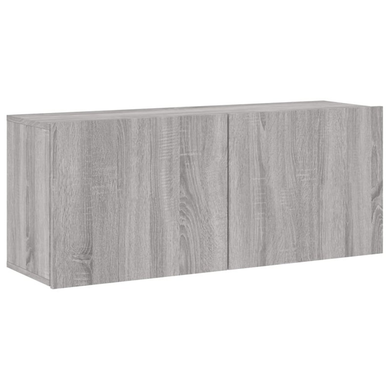 Maroska Unfinished TV Stand for TVs up to 43", Grey Sonoma