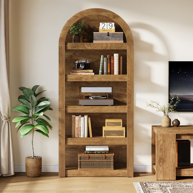 Ensemble de 2 bibliothèques arquées 71 ", 2