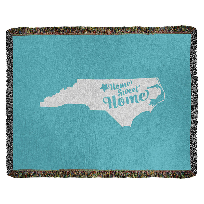 Jeté en coton greensboro doux, 37 po x 52 po, Bleu sarcelle