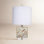 Mother of Pearl Linen Table Lamp