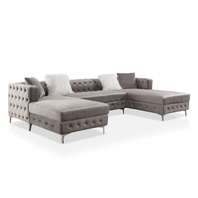 Ciabattoni Upholstered U-Shaped Sectional Symmetrical