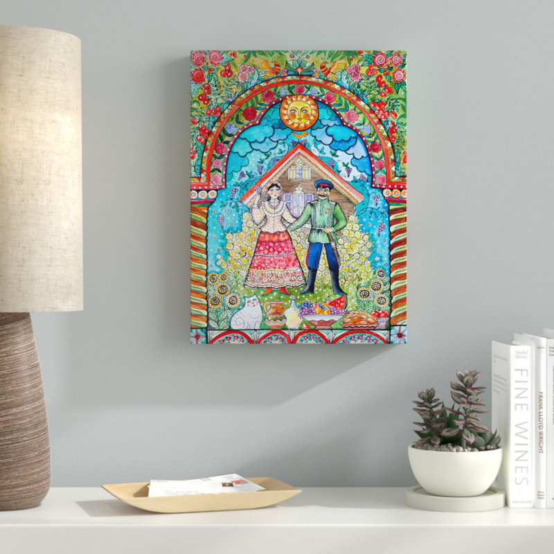 « russian folk », reproduction d’impression sur toile tendue, H 19 po x l 14 po