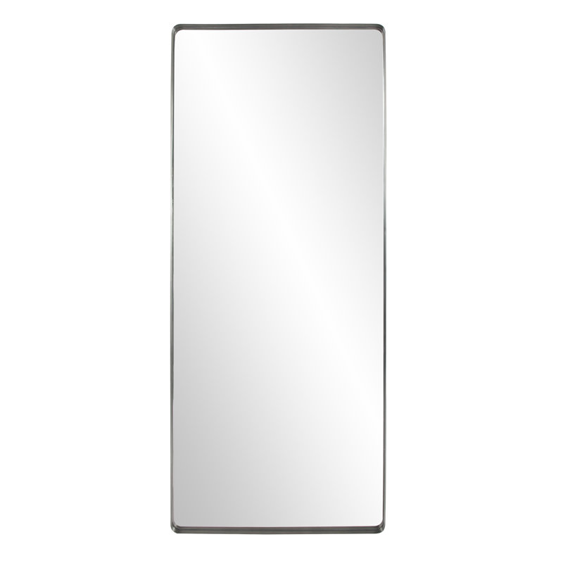Stainless Steel Rectangle Mirror, Black, 72" x 30" 