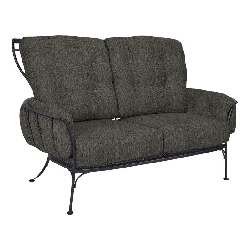 Monterra Outdoor 2 - Seat Loveseat, Graphite, Flagship Stone Sunbrella®
