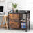 35'' Wide 2 -Drawer Mobile File Cabinet With Side Hooks-1217456526