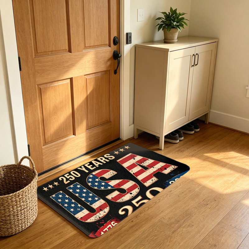 Paillasson Fourth of USA USA 250th Anniversary Print Paillasson 20 x 32 po