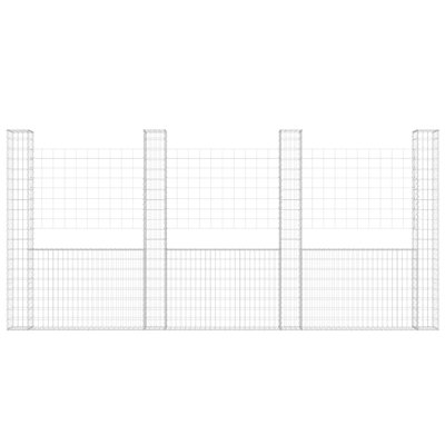 Silver Metal Fence Panel