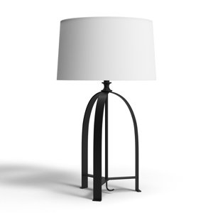 Glyn 26'' Blackened Bronze Tripod Table Lamp