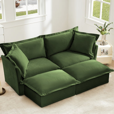 2 places avec repose-pieds, chenille pour lit douillet amovible